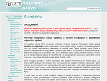 Tablet Screenshot of najemnipravo.iure.org